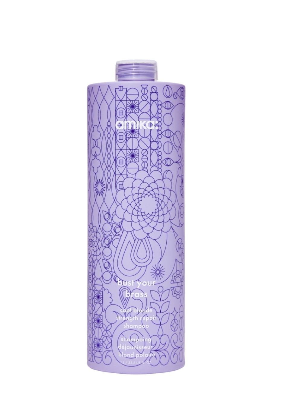 amika Bust Your Brass Cool Blonde Strength Repair Shampoo 33.8oz